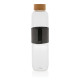 Sklenená fľaša s bambusovým uzáverom Impact - XD Collection