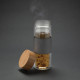 Dvojstenná sklenená fľaša s bambusovým uzáverom Impact - XD Collection
