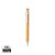 Bambusové pero s klipom z pšeničnej slamy - XD Collection, farba - biela