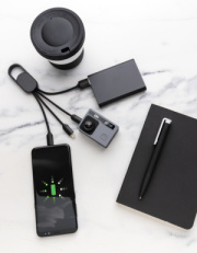 Nabíjací kábel 4 v 1 s karabínou - XD Collection