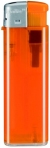 Piezoelektrický zapaľovač, farba - translucent orange/mt  silver