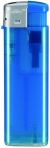Piezoelektrický zapaľovač, farba - translucent blue/mt  silver