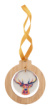 CreaTree Ozdoba na vianočný stromček, farba - natural, veľkosť - 65×75×3 mm