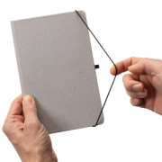 Poznámkový blok A5 s tvrdou väzbou z GRS recyklovanej koža - XD Collection