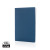 Zápisník A5 s mäkkou väzbou z recyklovanej kože - XD Collection, farba - modrá