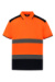 Polokošeľa Fluo 2-Tone Polo - Yoko, farba - fluo orange/navy, veľkosť - 2XL