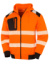 Mikina s kapucňou Recycled Robust Zipped Safety  - Result, farba - fluorescent orange, veľkosť - 4XL