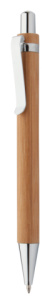 Bashania Black bambusové guľôčkové pero, farba - natural, veľkosť - Ø11×135 mm