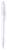 RPET guľôčkové pero, farba - white