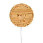 Bambusová magnetická bezdrôtová nabíjačka 10W - XD Collection