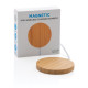 Bambusová magnetická bezdrôtová nabíjačka 10W - XD Collection
