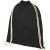 Orissa 100 g/m² GOTS šnúrový batoh z organickej bavlny, farba - černá