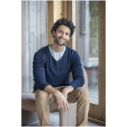 Pánsky sveter s golierikom do V Stanton - Elevate