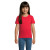 Crusader - detské tričko - 150 - Sol's, farba - red, veľkosť - 3XL