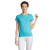 MISS dámske tričko 150g - Sol's, farba - atoll blue, veľkosť - L