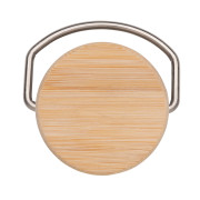 Moderná nerezová fľaša s bambusovým uzáverom - XD Collection