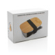 Nerezová krabička na jedlo s bambusovým vekom a príborom - XD Collection