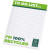 Poznámkový blok A6 z recyklovaného papiera Desk-Mate®, farba - bílá, veľkosť - 25 pages