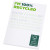 Poznámkový blok A7 z recyklovaného papiera Desk-Mate®, farba - bílá, veľkosť - 100 pages