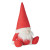 RPET plstený vianočný dekoratívny trpaslík, farba - červená