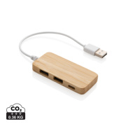 Bambusový USB hub s USB C - XD Collection