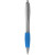 Strieborné guľôčkové pero Nash - farebný úchop - Bullet - farba Stříbrný