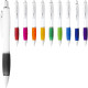 Biele guľôčkové pero Nash s farebným úchopom - bílá 2