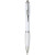 Farebné guľôčkové pero Nash s farebným úchopom - Bullet - farba bílá