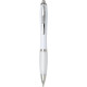 Farebné guľôčkové pero Nash s farebným úchopom - bílá 4