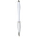 Farebné guľôčkové pero Nash s farebným úchopom - bílá 2
