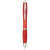 Farebné guľôčkové pero Nash s farebným úchopom, farba - červená