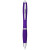 Farebné guľôčkové pero Nash s farebným úchopom, farba - purpurová