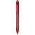 Guľôčkové pero Vancouver - z recyklovaných fliaš - Bullet - farba Transparentní červená
