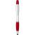 Guľôčkové pero, stylus a zvýrazňovač Nash - Bullet - farba Stříbrný, Červená s efektem námrazy