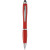 Farebné guľôčkové pero a stylus - farebný úchop - Bullet - farba červená s efektem námrazy