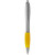 Guľôčkové pero Nash s farebným úchopom - Bullet - farba Stříbrný, Žlutá