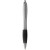 Guľôčkové pero Nash s farebným úchopom - Bullet - farba Stříbrný, Černá
