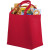 Netkaná nákupná taška Maryville - Bullet - farba červená s efektem námrazy