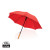 23" bambusový auto-open dáždnik Impact zo 190T RPET AWARE™ - XD Collection, farba - červená