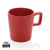 Moderný keramický hrnček na kávu - XD Collection, farba - červená
