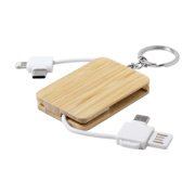 Edulis prívesok na kľúče s USB nabíjacím káblom