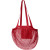Sieťovaná nákupná taška Pune z organickej bavlny, farba - červená