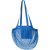 Sieťovaná nákupná taška Pune z organickej bavlny, farba - modrá barva