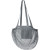 Sieťovaná nákupná taška Pune z organickej bavlny, farba - šedá