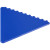 Frosty 2.0 trojuholníková škrabka na ľad, farba - kráľovská modrá
