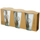 Sada troch 300ml pohárov z recyklovaného skla Copa - Authentic