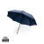 27" bambusový auto-open dáždnik Impact zo 190T RPET AWARE™ - XD Collection, farba - námornícka modrá