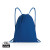 Šnúrkový batoh Impact zo 145g recyklovanej bavlny AWARE™ - XD Collection, farba - modrá