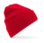 Original čiapka s lemom z organickej bavlny - Beechfield, farba - classic red, veľkosť - One Size