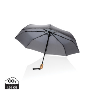 21" bambus auto-open/close dáždnik Impact zo 190T RPET AWARE